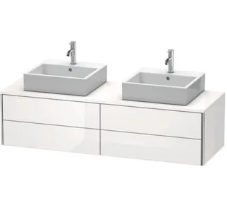 Тумба под раковину, Duravit, XSquare, шгв 1600*548*400, раковина-необходимо заказать, цвет-белый глянцевый