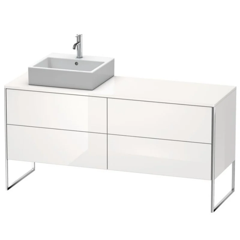 Тумба под раковину, Duravit, XSquare, шгв 1600*548*778, раковина-необходимо заказать, цвет-белый глянцевый
