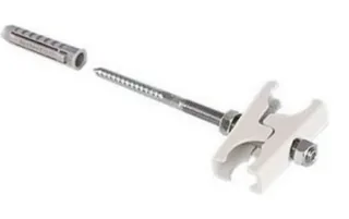 ZB0258 0001. Держатель для радиаторов Sano, L=130 мм, RAL 9016 — иконка